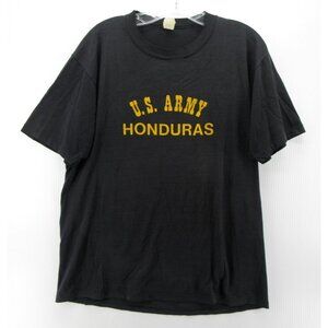 VINTAGE US Army Shirt XL Honduras 80s Gulf Coast Sportswear Military